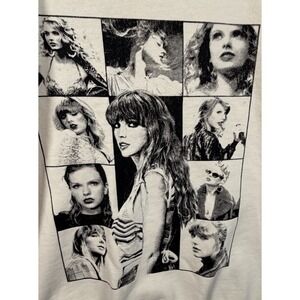 Taylor Swift , Women's XL,  The Eras Tour Graphic Sweatshirt Cut Neck Distressed